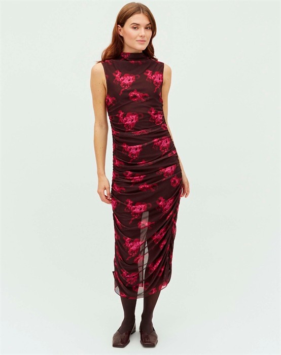 Esthe-M Kjole - Dark Florella Print